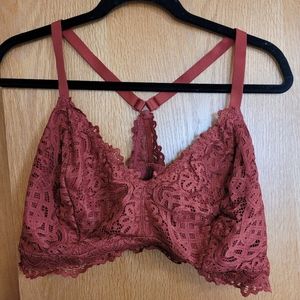 Auden bralette 3x burnt orange